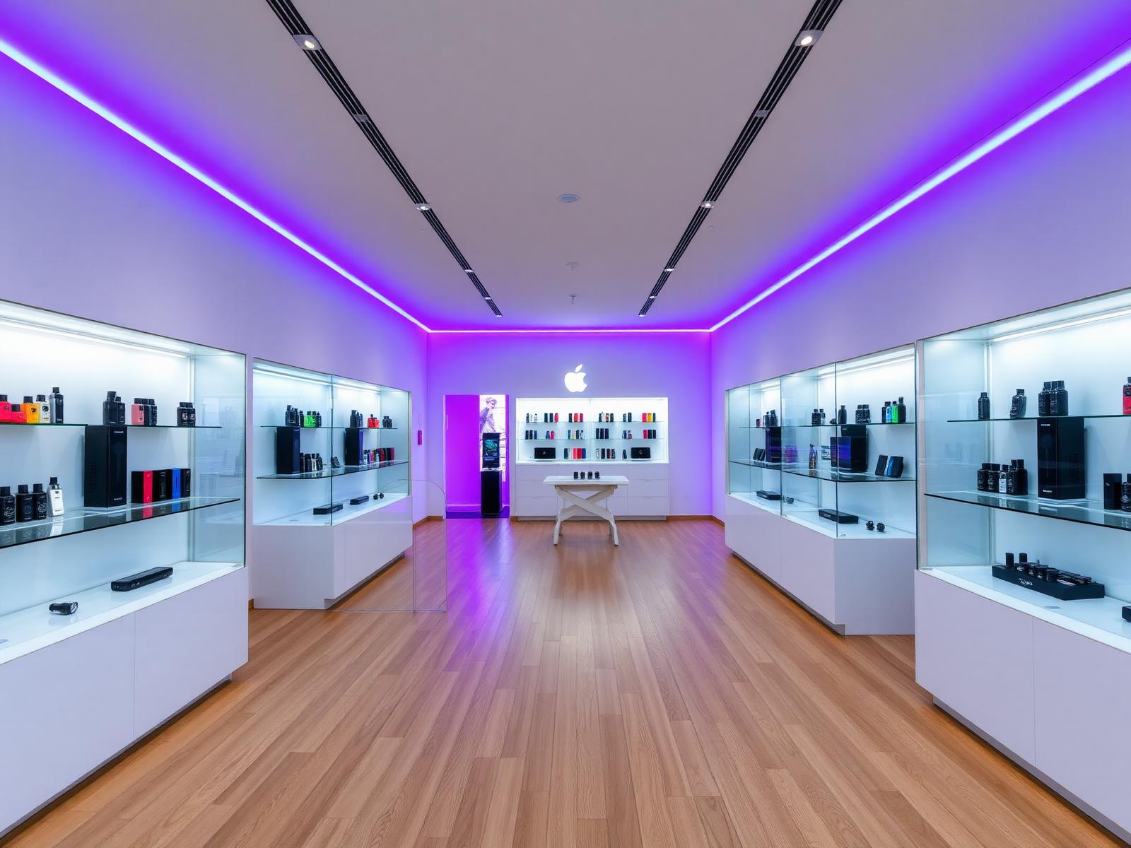 Interior of Velvet Vapour & Smoke boutique